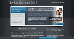 Desktop Screenshot of la-loi-scellier-2012.com